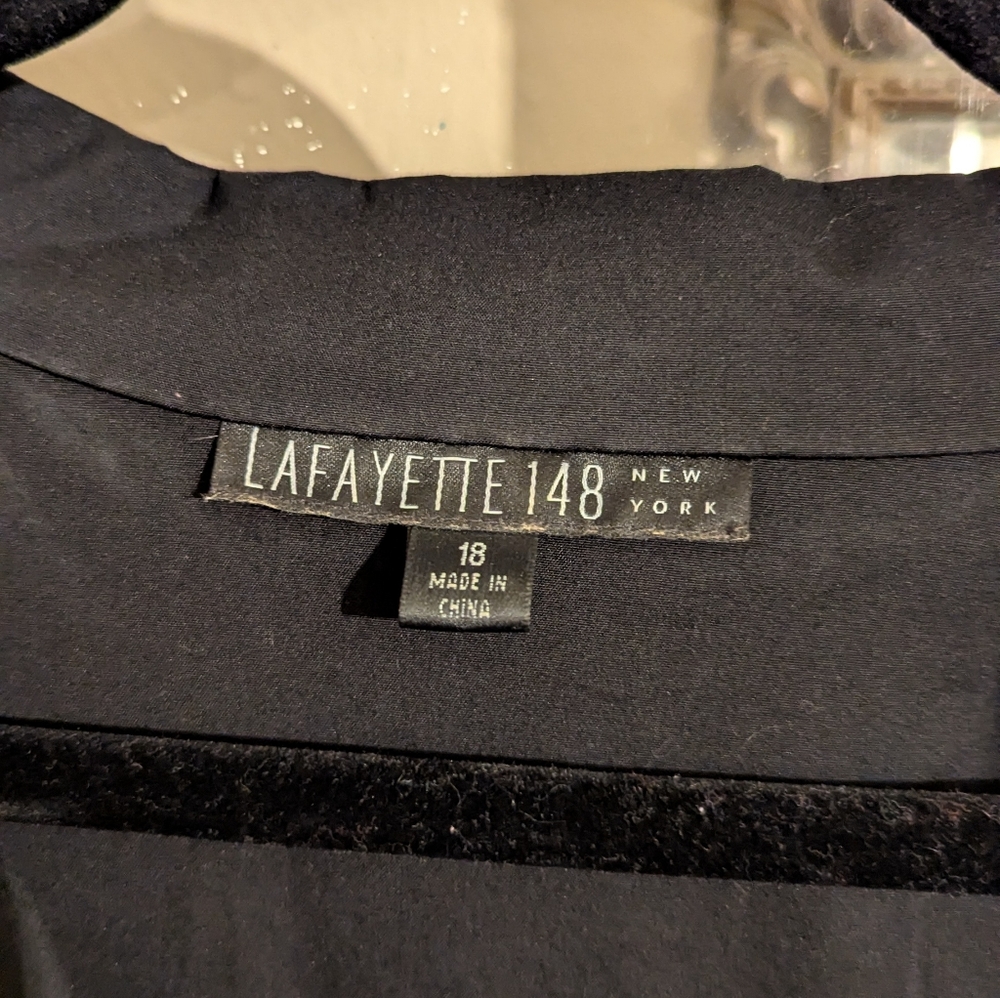 Lafayette 148 Tie Waist Shirt Dress 18 Plus - Picture 2 of 6